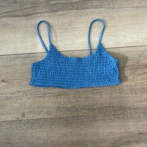 Blue bikini top